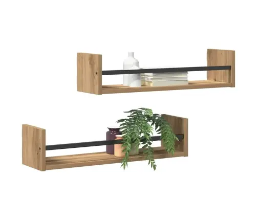 Seinariiul Seinale Kinnitatav 2 Pcs Käsitööpuu 60 X 16 X 14 Cm