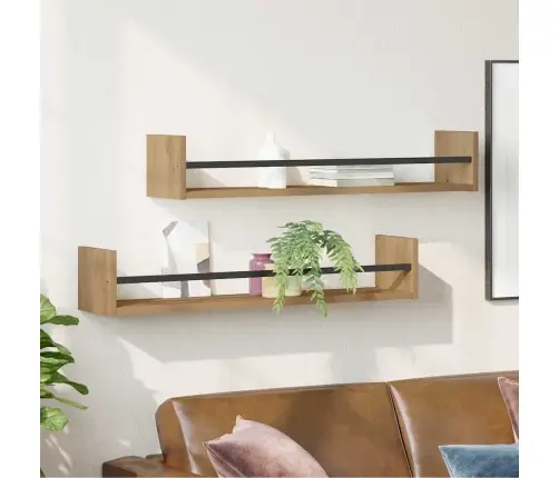 Seinariiul Seinale Kinnitatav 2 Pcs Käsitööpuu 80 X 16 X 14 Cm