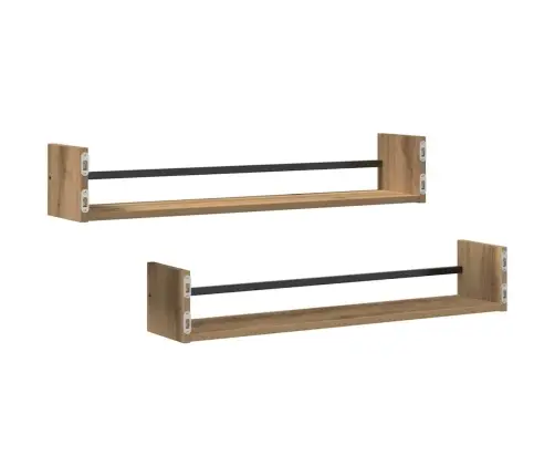 Seinariiul Seinale Kinnitatav 2 Pcs Käsitööpuu 80 X 16 X 14 Cm