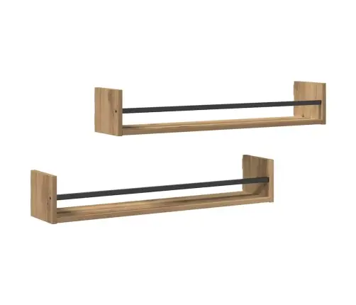 Seinariiul Seinale Kinnitatav 2 Pcs Käsitööpuu 80 X 16 X 14 Cm