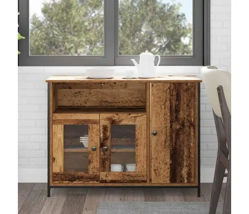 Bufete Vecs Koks 100X35X75 Cm Inženierijas Koks Vidaxl