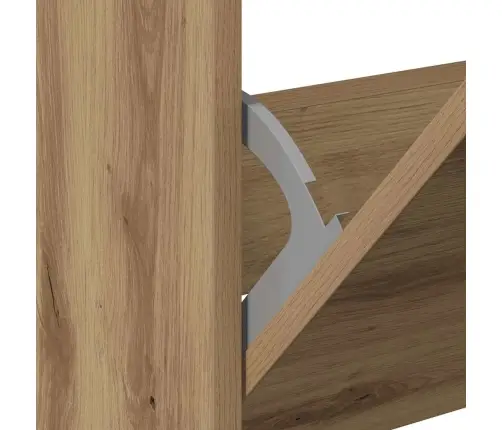 Apavu Skapis Amatnieku Ozola 60X21X57 Cm Inženierijas Koks Vidaxl