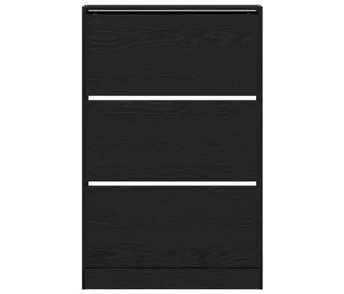 Kinga Kapp Riiuliga Must Tamm 80 X 21 X 125,5 Cm Tehispuit