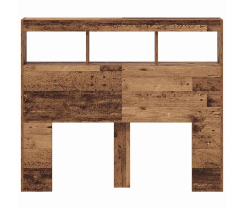 Gultas Atspars Veca Koka Atjaunots Masīvkoks 120 X 17 X 102 Cm Vidaxl