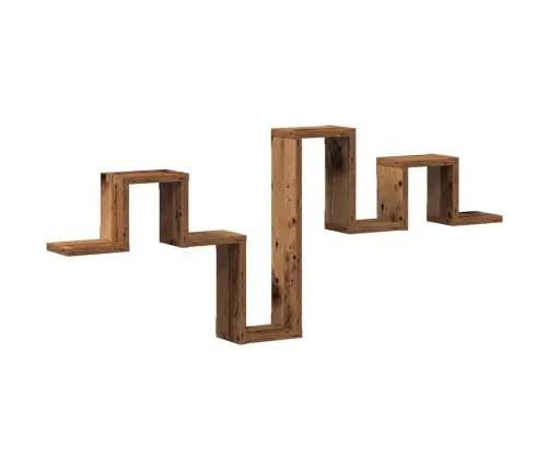 Sieninė Lentyna Su Lentyna Sena Mediena 104,5 X 10 X 43 Cm