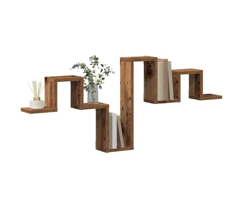 Sieninė Lentyna Su Lentyna Sena Mediena 104,5 X 10 X 43 Cm