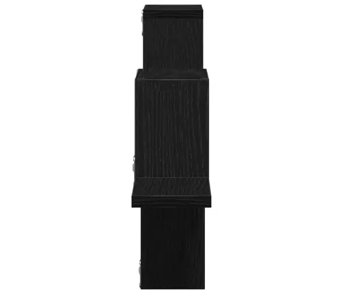 Sienas Plaukts Melns Ozols 104,5X10X43 Cm Inženierijas Koks Vidaxl