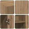Ofiso Spinta Artisano Ąžuolo 60 X 32 X 77.5 Apdirbta Mediena