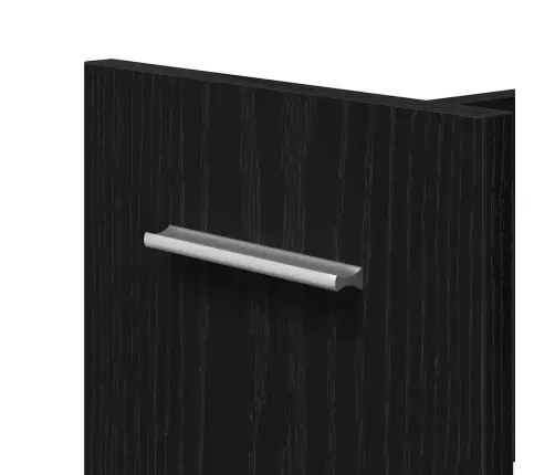 Rullējošais Skapītis Melnā Ozola Krāsā 60X22X79 Cm Inženierijas Koks Vidaxl