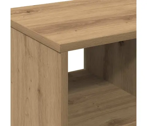 Malas Galdiņš Ar Ritenīšiem Rūpniecības Ozols 50X30X55 Cm Inženierijas Koks Vidaxl