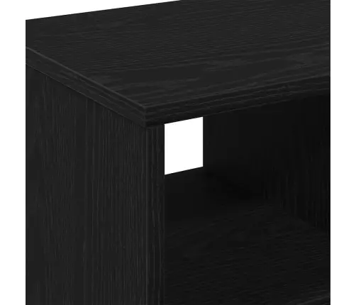 Šoninysis Staliukas Su Lentyna Juoda Ąžuolo 50 X 30 X 55 Cm