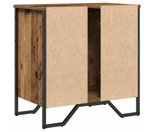 Vannas Istabas Izlietnes Skapis Vecais Koks 60X35X50 Cm Koka Skapis Vidaxl