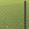 Žogs Pelēka 10 X 1 M Metāls Vidaxl
