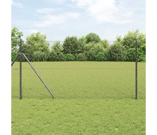 Žogs Pelēka 10 X 1.4 M Metāls Vidaxl