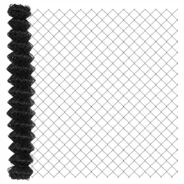 Saitņu Žogs Pelēka 25 X 1.6 M Tērauds Vidaxl Saitņu Žogs Pelēka 25 X 1.6 M Tērauds Vidaxl