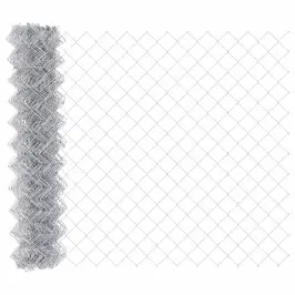 Saitņu Žogs Sudraba 10 X 1.2 M Cinkots Tērauds Vidaxl