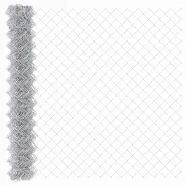 Saitņu Žogs Sudraba 10 X 1.5 M Cinkots Tērauds Vidaxl Saitņu Žogs Sudraba 10 X 1.5 M Cinkots Tērauds Vidaxl