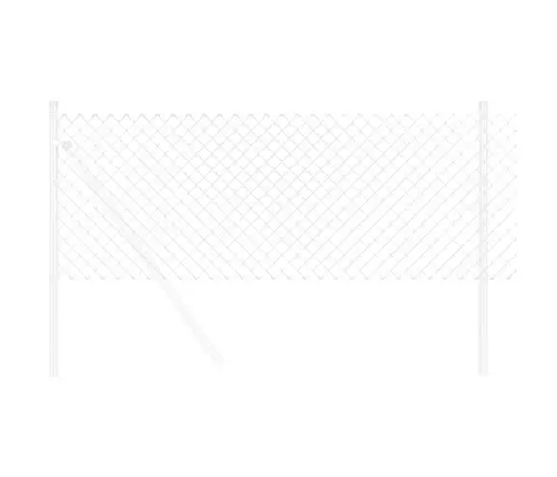 Žogs Sudraba 25 X 0.8 M Cinkots Tērauds Vidaxl