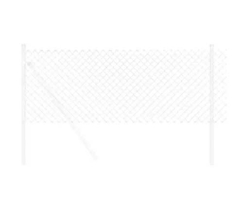 Žogs Sudraba 25 X 0.6 M Cinkots Tērauds Vidaxl