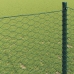 Sešstūra Žogs Pelēks Zaļa 1000 X 40 X 0.07 Cm Cinkots Tērauds Vidaxl