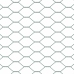 Sešstūra Žogs Pelēks Zaļa 1000 X 40 X 0.1 Cm Cinkots Tērauds Vidaxl