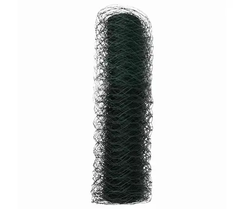 Sešstūra Žogs Pelēks Zaļa 1000 X 40 X 0.09 Cm Cinkots Tērauds Vidaxl