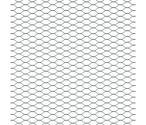 Sešstūra Žogs Pelēks Zaļa 1000 X 120 X 0.07 Cm Cinkots Tērauds Vidaxl