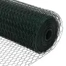 Sešstūra Žogs Pelēks Zaļa 1.4 X 25 M Tērauds Vidaxl