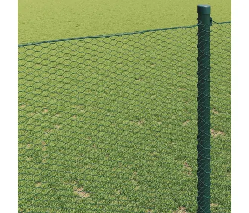 Sešstūra Žogs Pelēks Zaļa 1.4 X 25 M Tērauds Vidaxl