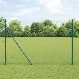 Sešstūra Žogs Zaļa 1.6 X 25 M Tērauds Vidaxl