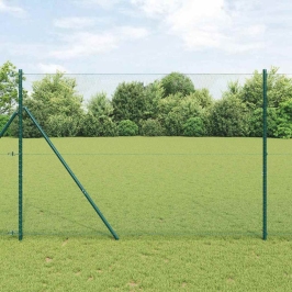 Sešstūra Žogs Zaļa 1.5 X 50 M Tērauds Vidaxl