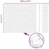 Sešstūra Žogs Zaļa 10000 X 0.07 X 50 Cm Vidaxl