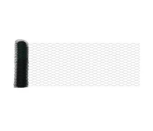 Sešstūra Žogs Zaļa 10000 X 0.09 X 80 Cm Tērauds Vidaxl