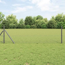 Sešstūra Žogs Pelēka 0.5 X 10 M Tērauds Vidaxl