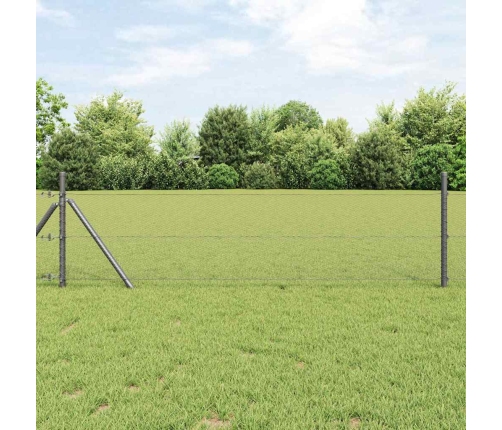 Sešstūra Žogs Pelēks Pelēka 0.5 X 10 M Tērauds Vidaxl