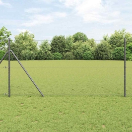 Sešstūra Žogs Pelēka 1.4 X 10 M Tērauds Vidaxl