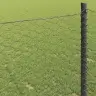 Sešstūra Žogs Pelēka 0.8 X 25 M Tērauds Vidaxl