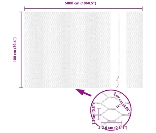 Žoga Panelis Pelēka 50 X 1 M Cinkots Tērauds Vidaxl