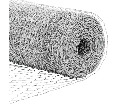 Heksagoninė Tvora Sidabro 1 X 10 M Galvanizuotas Plienas