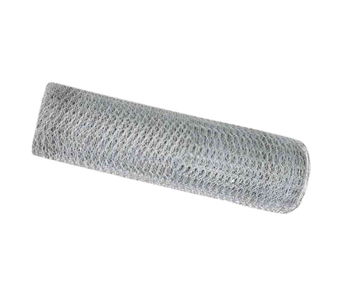Šešiakampė Tvora Sidabro 0.4 X 25 M Galvanizuotas Plienas