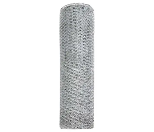 Sešstūra Žogs Pelēks Sudraba 0.6 X 25 M Cinkots Tērauds Vidaxl