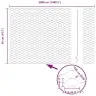 Heksagoninė Tvora Sidabro 0.5 X 50 M Galvanizuotas Plienas
