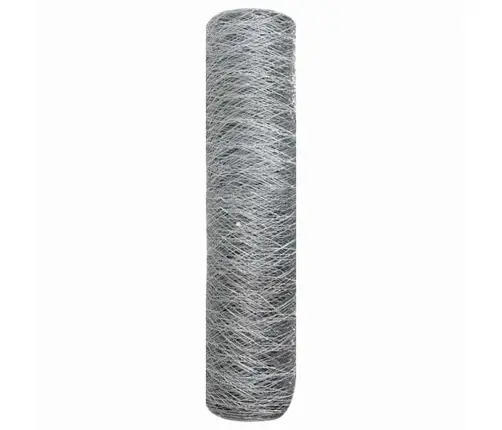 Sešstūra Žogs Sudraba 5000 X 0.05 X 60 Cm Cinkots Tērauds Vidaxl