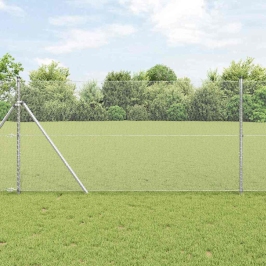 Sešstūra Žogs Sudraba 1.2 X 100 M Cinkots Tērauds Vidaxl