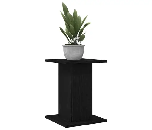 Augu Statīvs 2 Gabali Melna Ozola 30X30X40 Cm Mākslīgā Koka Vidaxl