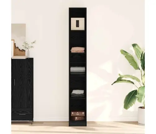 Garderoobikapp Must Tamm 30 X 50 X 200 Cm Tehispuit