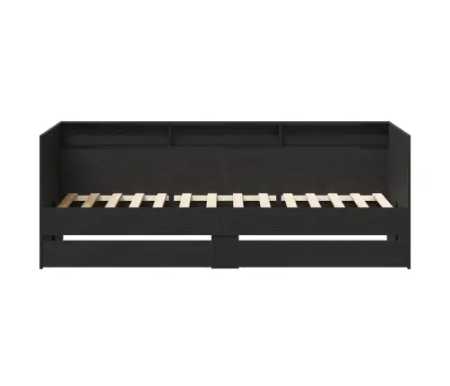 Dienas Gulta Ar Atvilktnēm Betona Pelēka 90X200 Cm Inženiertehniskā Koksne Vidaxl