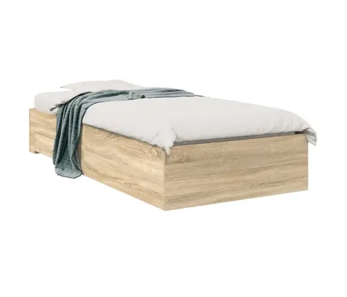 Voodi Raam Sahtliga Ladustamisega Pruun 90 X 190 Cm Tehispuit