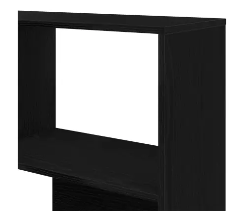 Spinta 2 Pcs Juodas Ąžuolas 85 X 85 X 140 Cm Apdirbta Mediena