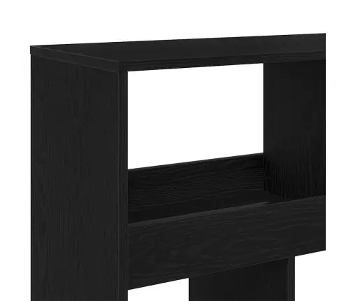 Knygų Lentyna 2 Pcs Juoda Ąžuolo 100 X 33 X 187.5 Cm